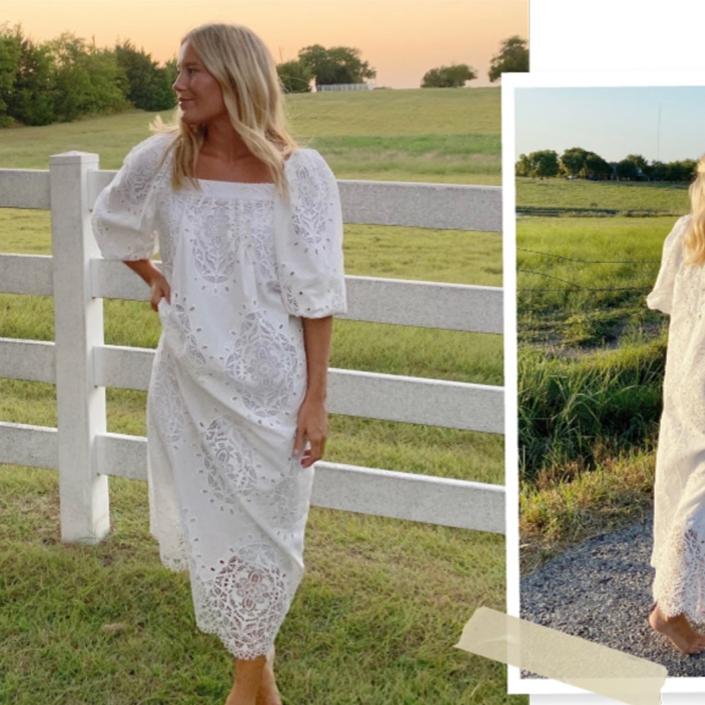 Hunter Bell White Remy Dress